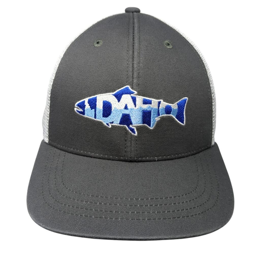 Rep Your Water Idaho Snapback Trucker Hat Gray One Size Conserve Fish Explore